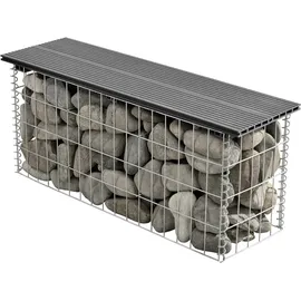 pro.tec Gabionenbank 100 x 45 x 30 cm