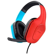 Trust GXT 416S Zirox Federleichtes Gaming-Headset, Schwarz/Cyan/Rot