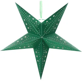 Beliani Adventsstern 45 cm Grün