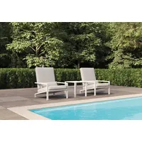 Loungeset Balkonset Sitzgarnitur Fremont ALU/Textilene/Quickdry-Schaum