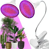 Retoo Pflanzenlampe LED, Pflanzenlicht für Zimmerpflanzen, Gartenarbeit, Bonsai, Gemüse, Pflanzenwachstumslampe mit Clip, Vollspektrum Pflanzenleuchte, Grow Light, Pflanzen Leuchte 20W 200LED