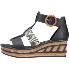 Rieker Keilsandalette Damen Schwarz 41