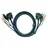 ATEN 2L-7D02U KVM Kabel DVI-D, USB, Audio, 1,8 m Schwarz