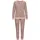 VIVANCE DREAMS Damen Pyjama dunkelrosa-schwarz-gemustert Gr.40/42