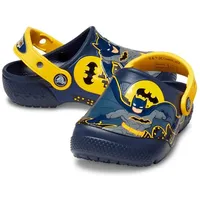 Crocs Kinder Fun Lab Batman Patch Clog K Hausschuhe 207470 Navy , Schuhe:34/35 EU - Blau