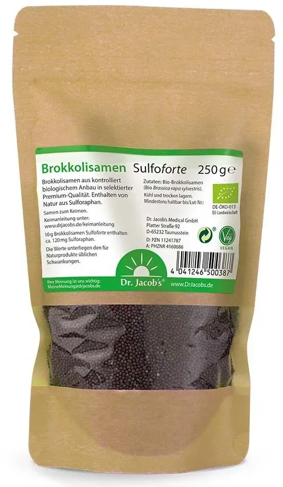 Dr. Jacob's Brokkolisamen Sulfoforte BIO Brokkoli Sulforaphan Glukoraphan