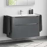 evineo ineo5 Unterschrank B: 101 cm, 2 Auszüge, mit Griffmulde, für Duravit ME by Starck Waschtisch,, BE0367AN,