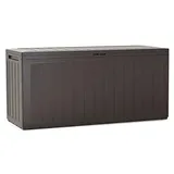 rg-vertrieb Gartenbox Auflagenbox 280L Truhe Box Gartentruhe Boarde Kissenbox Gartenkasten (Umbra)