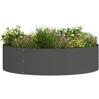vidaXL Pflanzenring Staudenhalter 80 x 80 x 20 cm schwarz
