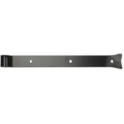 Langbänder einseitig gerollt, ohne Kegel, Stahl schwarz geschmiedet - 400 mm