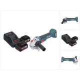 Bosch Professional Winkelschleifer 18 V 115 mm Brushless + 2x Akku 5,0 Ah + (115 mm)