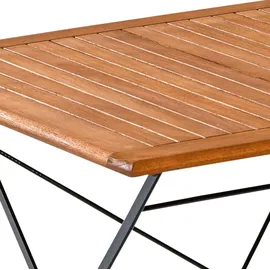 Merxx Klapptisch Schlossgarten Quadratisch Natur 90 x 90 cm