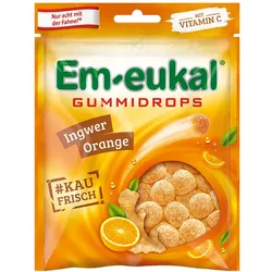 Em-eukal Gummidrops Ingwer-orange zucker 90 g