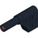 HIRSCHMANN TEST & MEASUREMENT LAS S W Sicherheits-Lamellenstecker Stecker, gewinkelt Stift-Ø: 4 mm Schwarz 1 St.