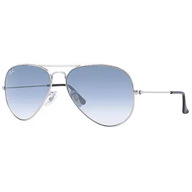 Ray-Ban Aviator Large Metal RB3025 003/3F 58-14 polished silver/light blue