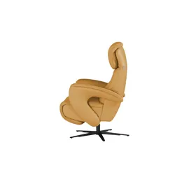 Hukla Relaxsessel Pierre Leder 75 x 115 x 87 cm Orange mit Relax-Funktion