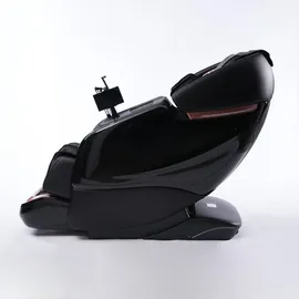 360Home Massagesessel 4D Kunstleder 76 x 116 x 155 cm Schwarz mit Heizfunktion