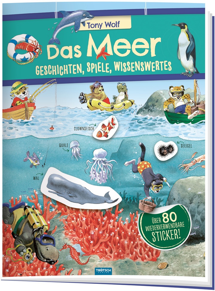 Trötsch Das Meer Geschichten Spiele Wissenswertes Stickerbuch  Kartoniert (TB)
