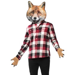 Rast Imposta Verkleidungsmaske Fuchs Accessoire Set, Maske und Pfoten als schnelle und einfache Verkleidung! braun