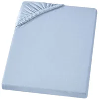 Carpe Sonno Baby-Spannbettlaken, Hellblau, Uni, Füllung: Baumwollfüllung, Rechteckig, 70x140