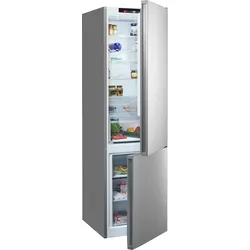 SIEMENS Kühl-/Gefrierkombination, C (A-G), silber (edelstahl, look), Rechtsanschlag, Kühlschränke, noFrost, hyperFresh Schubladen, Flaschenregal, nahtlose Platzierung