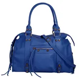 forty° Shopper echt Leder, Made in Italy blau | Blau
