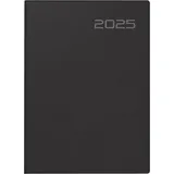 rido/idé Taschenkalender Modell Technik S (2025), 2 Seiten = 1 Woche, A6, 144 Seiten, Balacron-Einband, schwarz