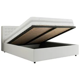 MKS Meble Polsterbett PAVO CLASSIC - weiß ¦ Maße (cm): B: 148 H: 91