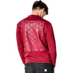 STIER Crew Sweat Style Print S Deep Red