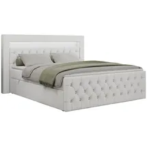MKS Boxbett, GOLD-9 Led, 120/200 Weiß Kunstleder - H4