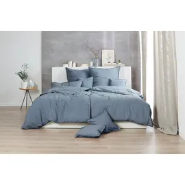 Primera Stone Washed blau 200 x 200 cm + 2 x 80 x 80 cm
