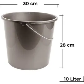 Centi Putzeimer 10l grau 4 St.