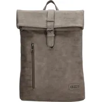 Hti-Living Laptoprucksack Notebooktasche Kunstleder Taupe