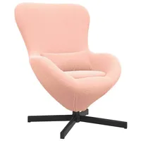 VidaXL Ei-Stuhl Rosa Wollähnlicher Stoff