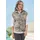 GOLDNER Kurzgröße: Baumwollsweater mit Metallic-Muster", in graumelange gemustert), | Gr.: 23,