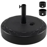 Costway Schirmständer Kunststoff 26 Liter Schwarz