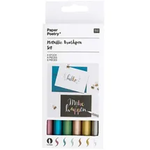 Rico Design Metallic Brushpens Set 6 St.