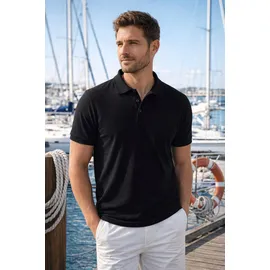 MAN'S WORLD Poloshirt schwarz L