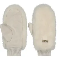 Barts Damen Fleecefauster Fur Mitts, white, (10)