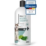 ReaVET Hundeshampoo gegen Juckreiz 500ml - Neemöl Shampoo gegen Milben, Flöhe, Zecken & Parasiten I für Hunde alle Rassen, angenehmen Duft & auf Hundehaut angepasst - für Welpen geeignet