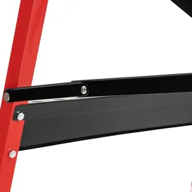 katoma Arbeitstisch Stahl/MDF klappbar 125 kg gelb/rot