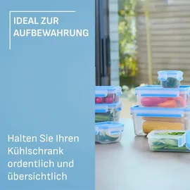 Emsa Clip & Close rechteckig blau 1,0 l / 2,3 l / 3,7 l 3-teilig