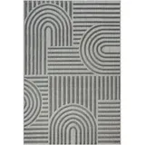 Sanat Berlin, Outdoor Teppich Wetterfest - Teppich für den Innen- und Außenbereich - Grau, 80 x 150 cm