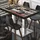 GGM Möbel Bistrotisch 130 x 80 x 72 cm Vintage Bunt/Edelstahl