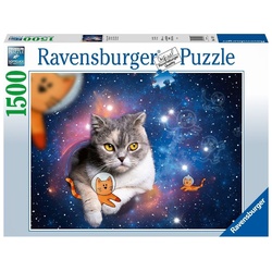 Ravensburger Puzzle Ravensburger Puzzle 17439 Katzen fliegen im Weltall - 1500 Teile..., 1500 Puzzleteile