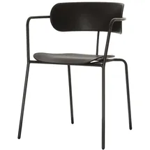 Paperflow Bistro Besucherstuhl 53,5 x 45 x 54,5 cm schwarz 2 St.