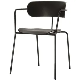 Paperflow Bistro Besucherstuhl 53,5 x 45 x 54,5 cm schwarz 2 St.