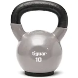 tiguar Kettlebell 10 kg hellgrau Krafttraining Gewichte Sport Home Fitness