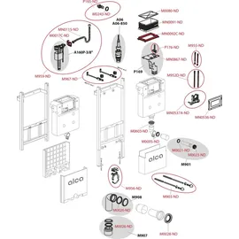 alcadrain s.r.o. AM118/850 WC Sanitärmodul
