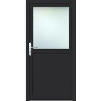Meeth Nebeneingangstür »ProM 02«, satiniertes Glas, titanfarben, nach Außen öffnend - grau